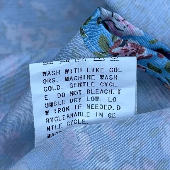 LARGE BLUE RUFFLE SLEEVE BLOUSE TOP LIGHTWEIGHT PASTEL SHORT SLEEVE - Picture 9 of 9